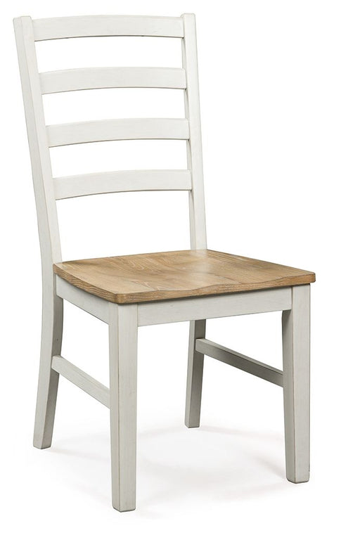 Purlaney - Dining Room Side Chair (Set of 2) - Antique White / Natural – Chair Sets by Signature Design by Ashley® at Furniture Wholesale Plus , Nashville furniture store