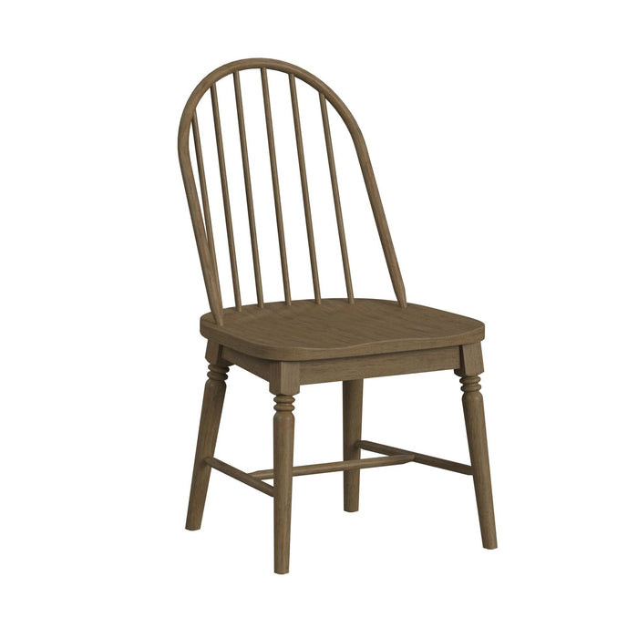 Heritage - Windsor Side Chair (Set of 2) With Leveler - Oak Brown – Chair Sets by Elements International at Furniture Wholesale Plus , Nashville furniture store