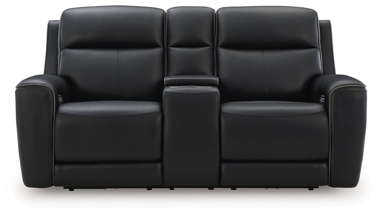 5Z-Comfort - Relaxation - Power Reclining Loveseat with Console / Adj Headrest – Reclining Loveseats by Signature Design by Ashley® at Furniture Wholesale Plus , Nashville furniture store