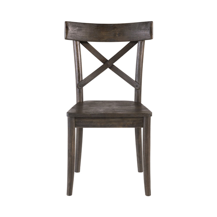 Coronado - Wooden Side Chair (Set of 2) - Dark Brown – Chair Sets by Elements International at Furniture Wholesale Plus , Nashville furniture store
