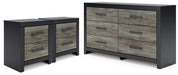 Broachmyn - 3 Pc. - Dresser And 2 Nightstands - Black / Gray – 3 Piece Bedroom Sets by Signature Design by Ashley® at Furniture Wholesale Plus , Nashville furniture store