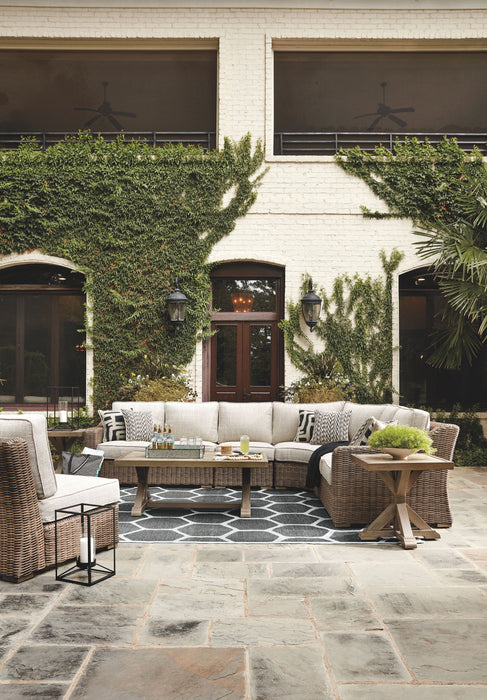 Beachcroft - Sectional Lounge Set – 5 Piece Outdoor Sets by Signature Design by Ashley® at Furniture Wholesale Plus , Nashville furniture store