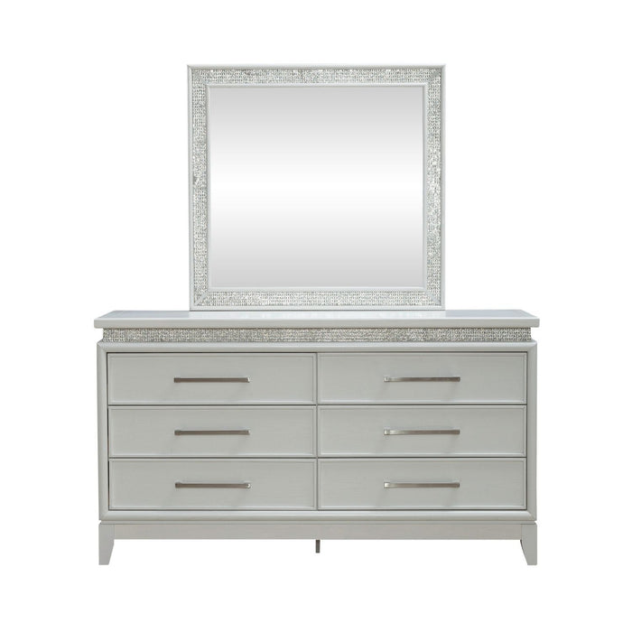Reflections - 6 Drawer Dresser With Lights – Dresser & Mirror by Liberty Furniture at Furniture Wholesale Plus , Nashville furniture store