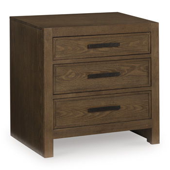 Ticanter - Three Drawer Night Stand - Brown – Nightstands w/ Charging Stations by Signature Design by Ashley® at Furniture Wholesale Plus , Nashville furniture store