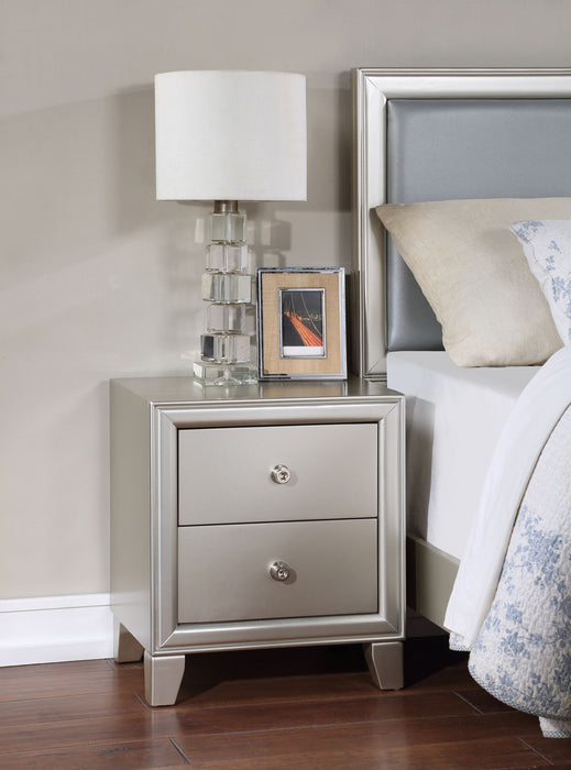 Omni - Nightstand - Pearl Silver – Accent Nightstands by Steve Silver Furniture at Furniture Wholesale Plus , Nashville furniture store