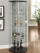 Zahavah - 4-Shelf Hexagonal Clear Glass Curio Cabinet - Premium Curio Cabinets from CoasterEveryday - Just $319! Shop now at Furniture Wholesale Plus  We are the best furniture store in Nashville, Hendersonville, Goodlettsville, Madison, Antioch, Mount Juliet, Lebanon, Gallatin, Springfield, Murfreesboro, Franklin, Brentwood