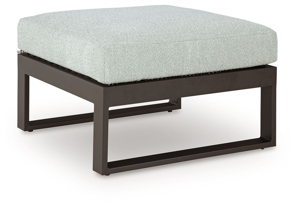 Beachloft - Black / Gray - Ottoman With Cushion - Premium Ottomans from Signature Design by Ashley® - Just $398! Shop now at Furniture Wholesale Plus  We are the best furniture store in Nashville, Hendersonville, Goodlettsville, Madison, Antioch, Mount Juliet, Lebanon, Gallatin, Springfield, Murfreesboro, Franklin, Brentwood