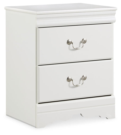 Anarasia - Two Drawer Night Stand - White – Accent Nightstands by Signature Design by Ashley® at Furniture Wholesale Plus , Nashville furniture store
