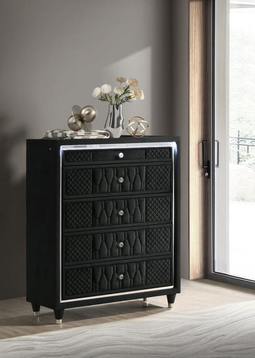 Lorient - 5-Drawer LED Chest of Drawers – Accent Chests by Coaster Fine Furniture at Furniture Wholesale Plus , Nashville furniture store