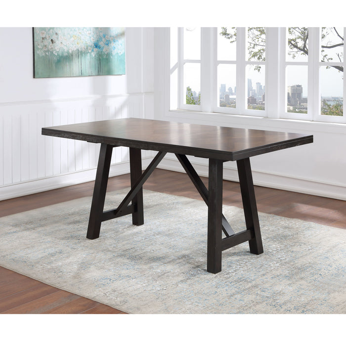 Halle - Counter Table With 18" Leaf - Dark Brown – Counter Tables by Steve Silver Furniture at Furniture Wholesale Plus , Nashville furniture store