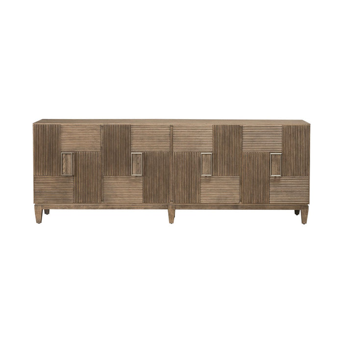 Serenity - 82" Accent TV Console - Burnished Beige – TV Stands by Liberty Furniture at Furniture Wholesale Plus , Nashville furniture store