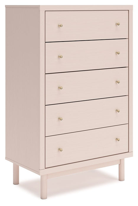 Wistenpine - Five Drawer Chest - Blush – Accent Chests by Signature Design by Ashley® at Furniture Wholesale Plus , Nashville furniture store