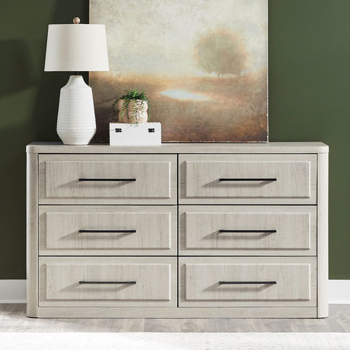 Modern Play - 6 Drawer Dresser - Natural White – Dressers by Liberty Furniture at Furniture Wholesale Plus , Nashville furniture store