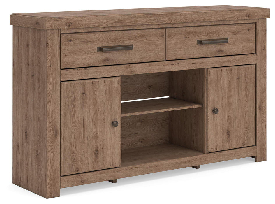 Garistyn - LG TV Stand With Fireplace Option – TV Stands by Signature Design by Ashley® at Furniture Wholesale Plus , Nashville furniture store