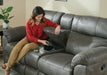 Atlas - Reclining Console Loveseat With Storage - Charcoal – Reclining Loveseats by Catnapper at Furniture Wholesale Plus , Nashville furniture store