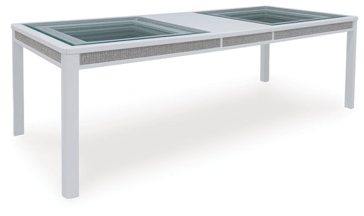 Chalanna - Rectangular Dining Room Extension Table - White – Dining Tables with Extensions by Signature Design by Ashley® at Furniture Wholesale Plus , Nashville furniture store