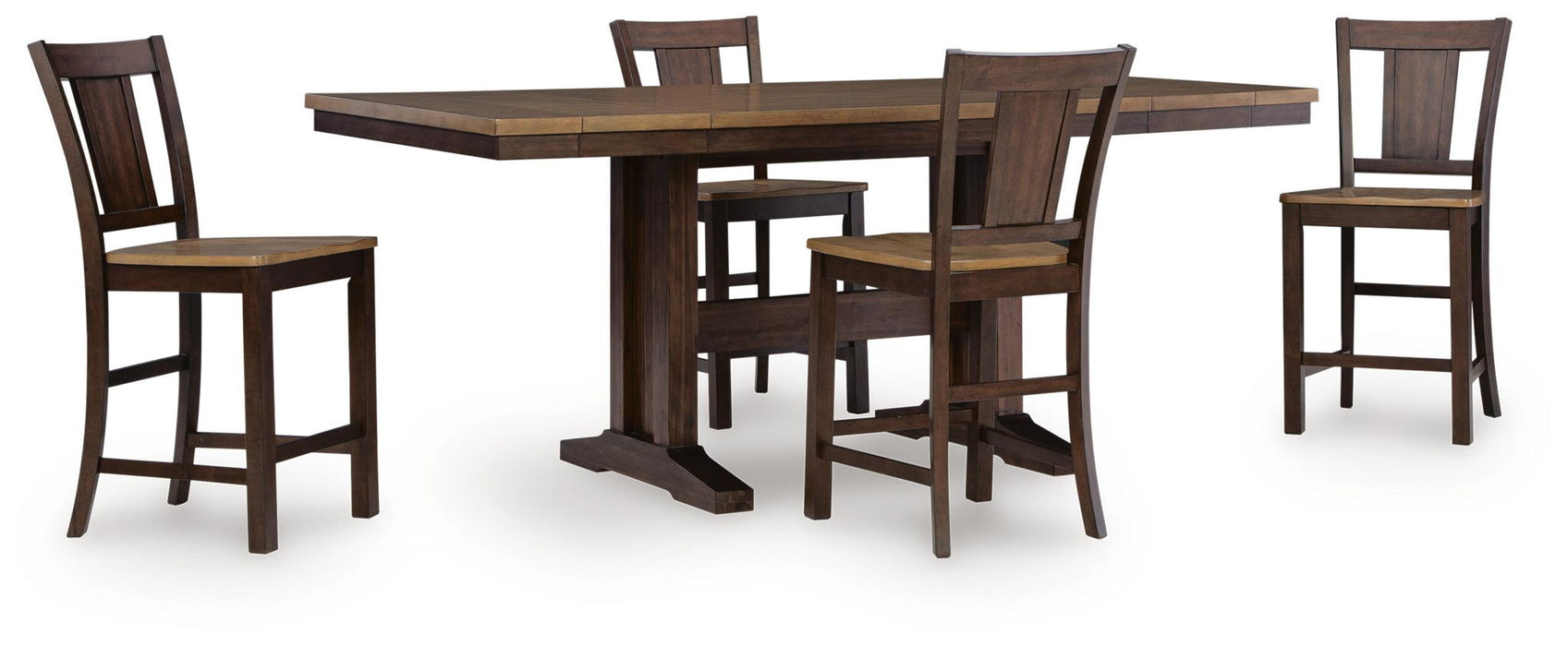 Rylandeen - Counter Height Extension Dining Table Set – 5 Piece Dining Room Sets by Signature Design by Ashley® at Furniture Wholesale Plus , Nashville furniture store