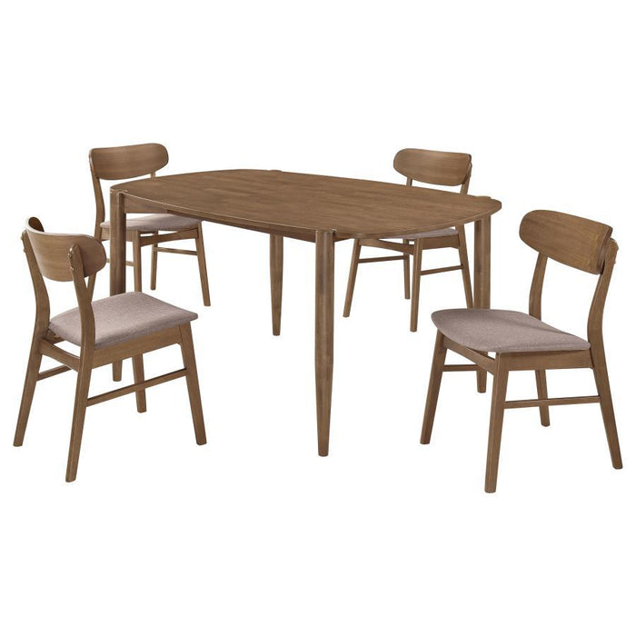 Dortch - Oval Solid Wood Dining Set – 5 Piece Dining Room Sets by Coaster Fine Furniture at Furniture Wholesale Plus , Nashville furniture store