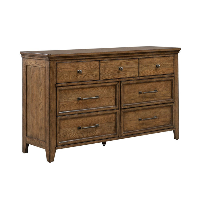 Carolina Park - 7 Drawer Dresser - Amber Brown – Dressers by Liberty Furniture at Furniture Wholesale Plus , Nashville furniture store