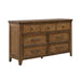 Carolina Park - 7 Drawer Dresser - Amber Brown – Dressers by Liberty Furniture at Furniture Wholesale Plus , Nashville furniture store
