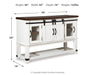 Valebeck - Dining Room Server - White / Brown – Servers by Signature Design by Ashley® at Furniture Wholesale Plus , Nashville furniture store