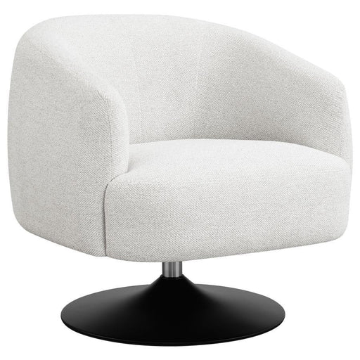 Dave - Upholstered Barrel Back Swivel Club Chair - Beige - Premium Swivel Chairs from CoasterElevations - Just $479! Shop now at Furniture Wholesale Plus  We are the best furniture store in Nashville, Hendersonville, Goodlettsville, Madison, Antioch, Mount Juliet, Lebanon, Gallatin, Springfield, Murfreesboro, Franklin, Brentwood