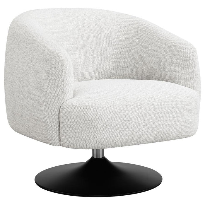 Dave - Upholstered Barrel Back Swivel Club Chair - Beige - Premium Swivel Chairs from CoasterElevations - Just $479! Shop now at Furniture Wholesale Plus  We are the best furniture store in Nashville, Hendersonville, Goodlettsville, Madison, Antioch, Mount Juliet, Lebanon, Gallatin, Springfield, Murfreesboro, Franklin, Brentwood