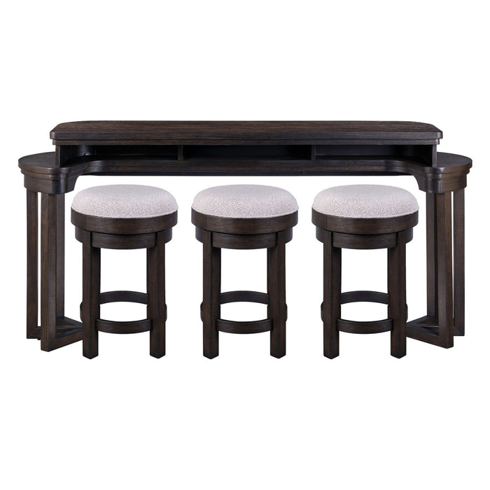 Weston - 4 Piece Bar Set - Peppercorn – 4 Piece Living Room Sets by Liberty Furniture at Furniture Wholesale Plus , Nashville furniture store