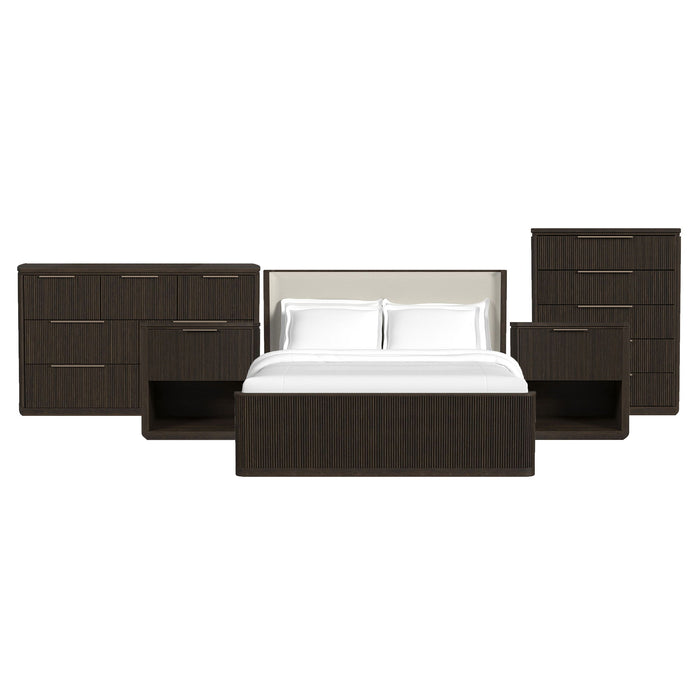 Sylvie - Bedroom Set With Upholstered Bed – 3 Piece Bedroom Sets by Elements International at Furniture Wholesale Plus , Nashville furniture store