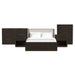 Sylvie - Bedroom Set With Upholstered Bed – 3 Piece Bedroom Sets by Elements International at Furniture Wholesale Plus , Nashville furniture store