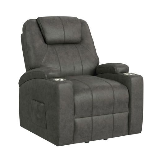 Kenmore - P1 Lift Chair With Heat Massage - Simba Dark Gray – Lift Chairs by Elements International at Furniture Wholesale Plus , Nashville furniture store