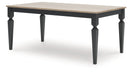 Brenkerton - Rectangular Dining Room Table - Grayish Brown / Black – Dining Tables by Signature Design by Ashley® at Furniture Wholesale Plus , Nashville furniture store