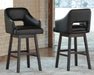 Tallenger - Upholstered Swivel Barstool (Set of 2) – Stool Sets by Signature Design by Ashley® at Furniture Wholesale Plus , Nashville furniture store
