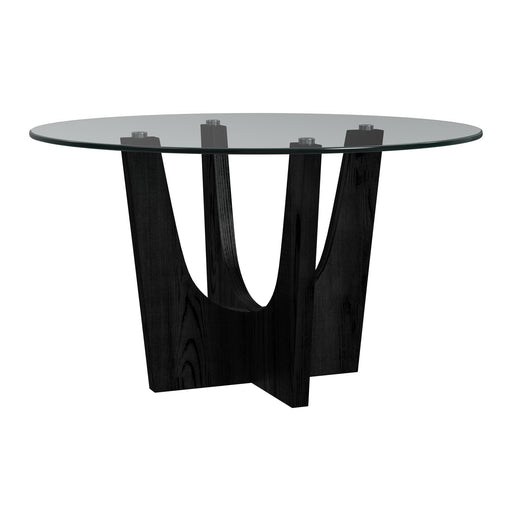 Oregon - Round Table With Glass Top – Counter Tables by Elements International at Furniture Wholesale Plus , Nashville furniture store