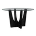 Oregon - Round Table With Glass Top – Counter Tables by Elements International at Furniture Wholesale Plus , Nashville furniture store