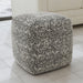 Nahara - Boucle Woven Square Pouf - Black – Accent Poufs by Steve Silver Furniture at Furniture Wholesale Plus , Nashville furniture store