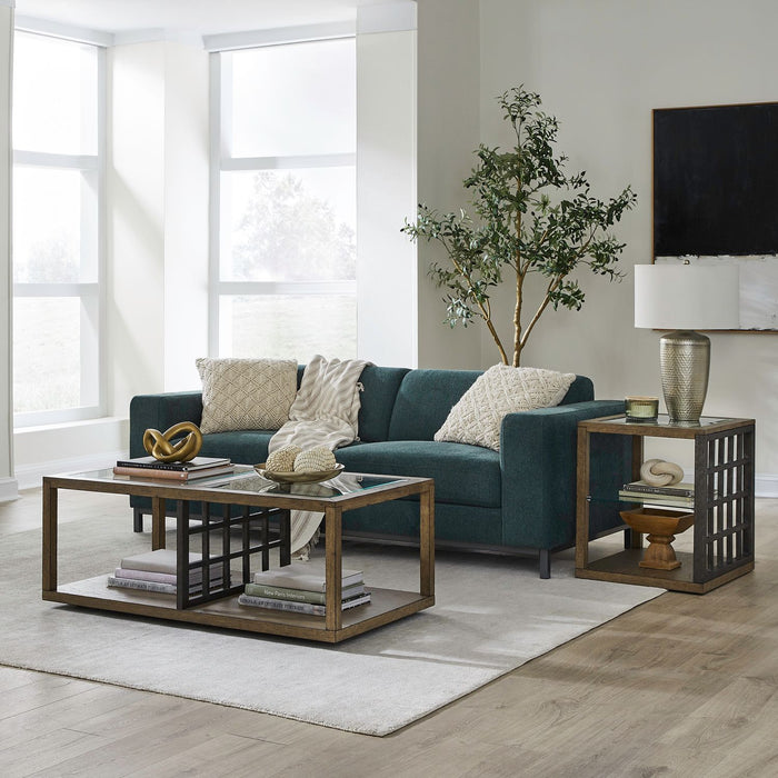 Bayhill Trellis - 3 Piece Set - Honey / Black Metal Accents – Table Sets by Liberty Furniture at Furniture Wholesale Plus , Nashville furniture store