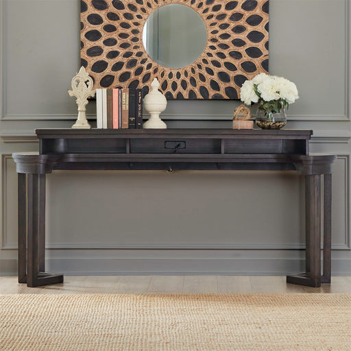 Weston - Console Bar Table - Peppercorn – Console Tables by Liberty Furniture at Furniture Wholesale Plus , Nashville furniture store