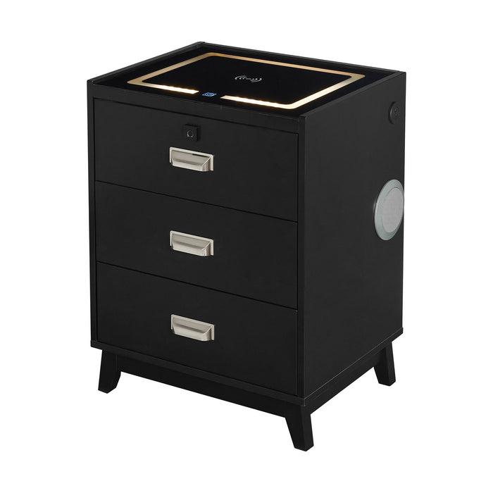 Rio - Nightstand With Electronic Features – Nightstands w/ Charging Stations by Elements International at Furniture Wholesale Plus , Nashville furniture store