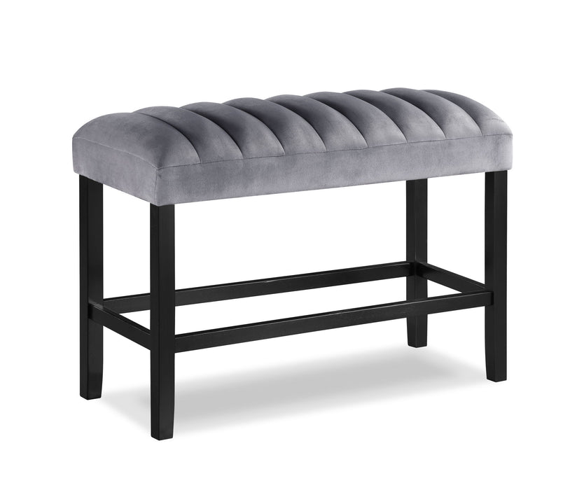 Pascal - Dining High Bench - Gray – Dining Benches by Crown Mark at Furniture Wholesale Plus , Nashville furniture store