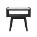 Lanette - End Table With White Marble Top - Black – End Tables by Elements International at Furniture Wholesale Plus , Nashville furniture store
