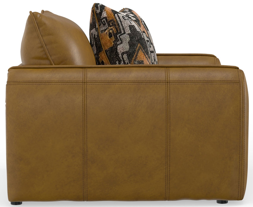 Corvara - Top Grain Italian Leather Match Chair & 1/2 - Caramel - Premium Arm Chairs from Jackson - Just $1149! Shop now at Furniture Wholesale Plus  We are the best furniture store in Nashville, Hendersonville, Goodlettsville, Madison, Antioch, Mount Juliet, Lebanon, Gallatin, Springfield, Murfreesboro, Franklin, Brentwood
