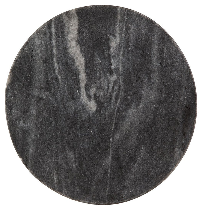 Caramont - Accent Table with White Base - Black / White / Gold Finish – Accent Tables by Signature Design by Ashley® at Furniture Wholesale Plus , Nashville furniture store