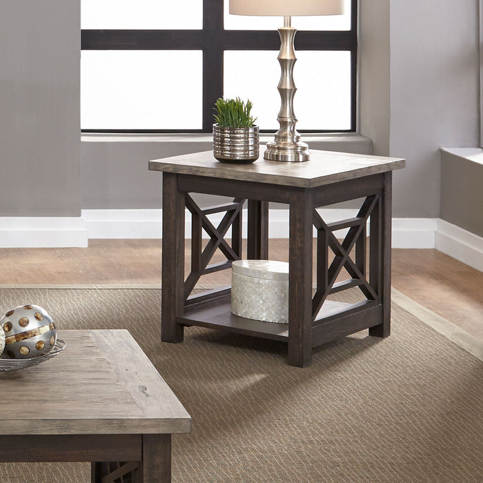 Heatherbrook - End Table - Charcoal & Ash – End Tables by Liberty Furniture at Furniture Wholesale Plus , Nashville furniture store