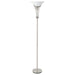 Archie - Frosted Torchiere Floor Lamp - Brushed Steel – Floor Lamps by CoasterEveryday at Furniture Wholesale Plus , Nashville furniture store