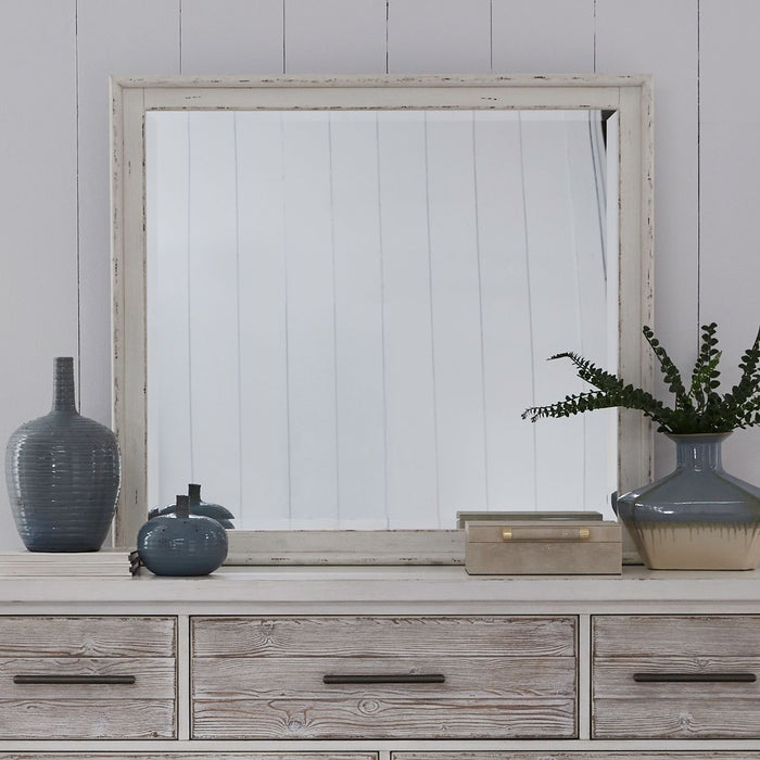 Backroads - Landscape Mirror - Weathered White – Landscape Mirrors by Liberty Furniture at Furniture Wholesale Plus , Nashville furniture store