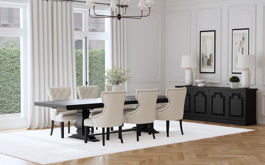 Florence - 126" Extension Dining Table Set - Premium 7 Piece Dining Room Sets from Coaster Fine Furniture - Just $3169! Shop now at Furniture Wholesale Plus  We are the best furniture store in Nashville, Hendersonville, Goodlettsville, Madison, Antioch, Mount Juliet, Lebanon, Gallatin, Springfield, Murfreesboro, Franklin, Brentwood