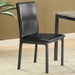 Garza - Upholstered Dining Side Chairs (Set of 2) - Black – Chair Sets by CoasterEveryday at Furniture Wholesale Plus , Nashville furniture store