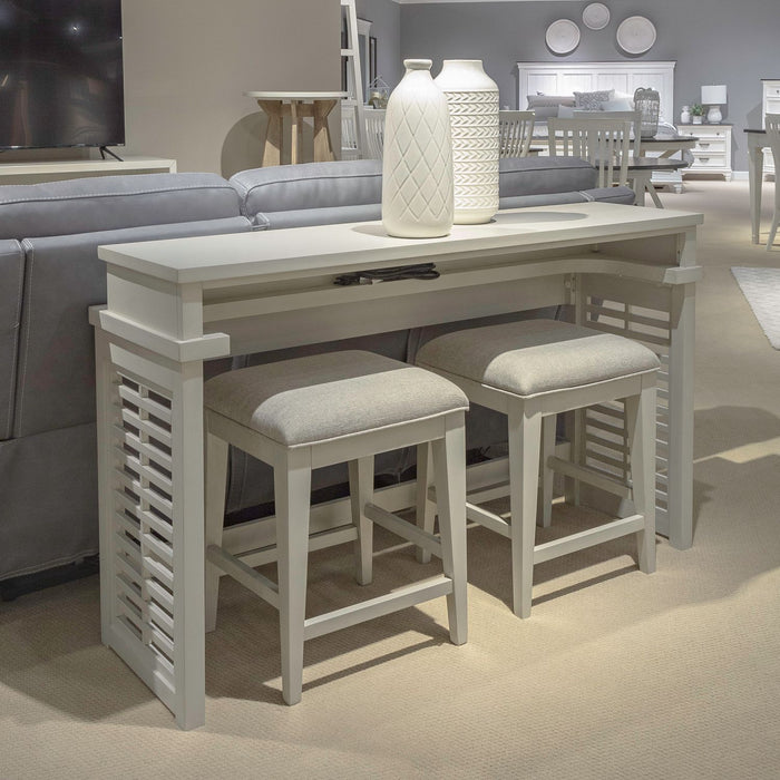 Berkley Square - 3 Piece Console Set - Linen & Khaki – 3 Piece Living Room Sets by Liberty Furniture at Furniture Wholesale Plus , Nashville furniture store