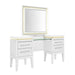 Reflections - Vanity Desk - Pearl White & Rhinestone – Vanity Desks by Liberty Furniture at Furniture Wholesale Plus , Nashville furniture store